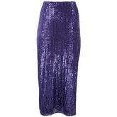 Purple Polyester Skirt